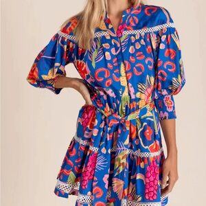 Alden Adair Vibrant Floral Dress